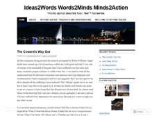 Tablet Screenshot of ideas2words.wordpress.com