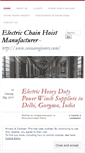 Mobile Screenshot of electricchainhoistmanufacturer.wordpress.com