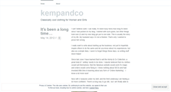 Desktop Screenshot of kempandco.wordpress.com