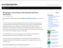 Tablet Screenshot of oversigningnotes.wordpress.com