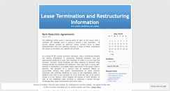 Desktop Screenshot of leaseterminationattorney.wordpress.com