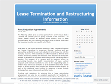 Tablet Screenshot of leaseterminationattorney.wordpress.com
