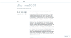 Desktop Screenshot of dherron0008.wordpress.com