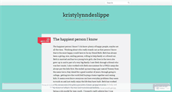 Desktop Screenshot of kristylynndeslippe.wordpress.com