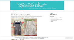 Desktop Screenshot of meredithscloset.wordpress.com