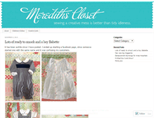 Tablet Screenshot of meredithscloset.wordpress.com