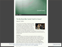 Tablet Screenshot of greenandtrendy.wordpress.com