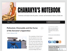 Tablet Screenshot of chanakyasnotebook.wordpress.com