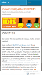 Mobile Screenshot of idis2011.wordpress.com