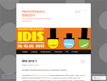 Tablet Screenshot of idis2011.wordpress.com