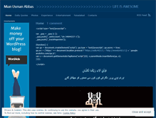 Tablet Screenshot of muhammadusmanabbas.wordpress.com
