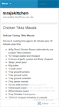 Mobile Screenshot of mrsjskitchen.wordpress.com