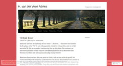 Desktop Screenshot of hvdveenadvies.wordpress.com