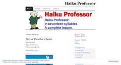 Desktop Screenshot of haikuprofessor.wordpress.com