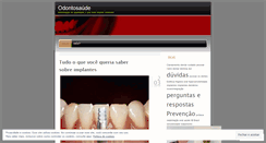 Desktop Screenshot of odontosaude.wordpress.com