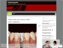 Tablet Screenshot of odontosaude.wordpress.com