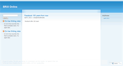 Desktop Screenshot of brixonline.wordpress.com