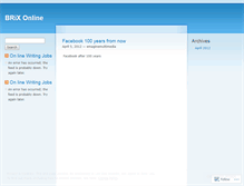 Tablet Screenshot of brixonline.wordpress.com