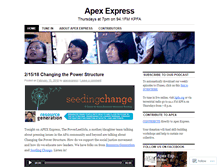 Tablet Screenshot of apexexpress.wordpress.com