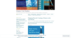 Desktop Screenshot of islamicunitstudies.wordpress.com