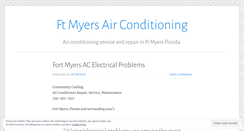 Desktop Screenshot of ftmyersairconditioning.wordpress.com