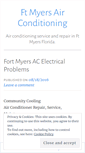 Mobile Screenshot of ftmyersairconditioning.wordpress.com