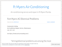 Tablet Screenshot of ftmyersairconditioning.wordpress.com