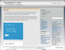 Tablet Screenshot of kucingers.wordpress.com