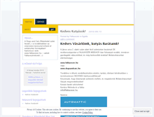 Tablet Screenshot of dunakesziallateledel.wordpress.com