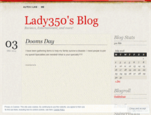 Tablet Screenshot of lady350.wordpress.com