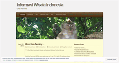 Desktop Screenshot of informasiwisata.wordpress.com