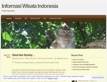 Tablet Screenshot of informasiwisata.wordpress.com
