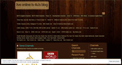 Desktop Screenshot of liveonlinetv4u.wordpress.com