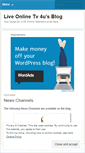 Mobile Screenshot of liveonlinetv4u.wordpress.com