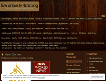 Tablet Screenshot of liveonlinetv4u.wordpress.com