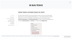 Desktop Screenshot of miblogtecnico.wordpress.com