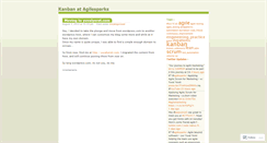 Desktop Screenshot of agilesparks.wordpress.com