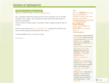 Tablet Screenshot of agilesparks.wordpress.com