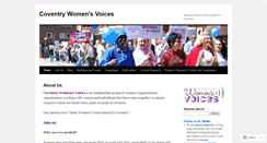 Desktop Screenshot of coventrywomensvoices.wordpress.com