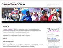 Tablet Screenshot of coventrywomensvoices.wordpress.com