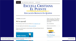 Desktop Screenshot of elpuenteschool.wordpress.com