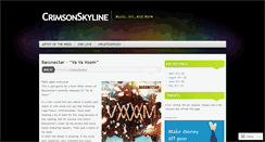 Desktop Screenshot of crimsonxskyline.wordpress.com