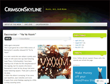 Tablet Screenshot of crimsonxskyline.wordpress.com