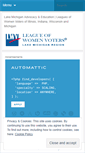 Mobile Screenshot of lakemichiganlwv.wordpress.com