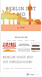 Mobile Screenshot of bioberlin.wordpress.com