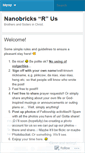 Mobile Screenshot of nanobricks.wordpress.com
