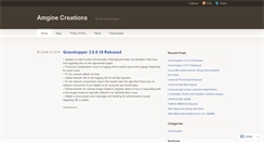 Desktop Screenshot of amginecreations.wordpress.com