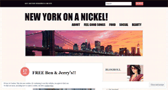 Desktop Screenshot of newyorkonanickel.wordpress.com