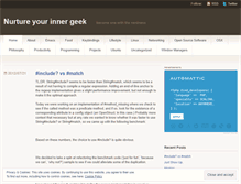 Tablet Screenshot of increaseyourgeek.wordpress.com