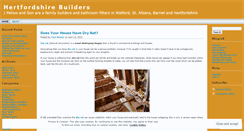 Desktop Screenshot of hertsbuilders.wordpress.com